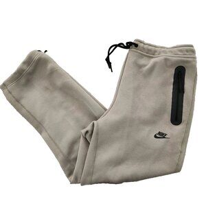Nike Tech Fleece Sweatpants Men Army Light Green Open-Hem HJ6533-320 NEW Large